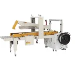 Carton Flap Folding Machine + Automatic Strapping Machine
